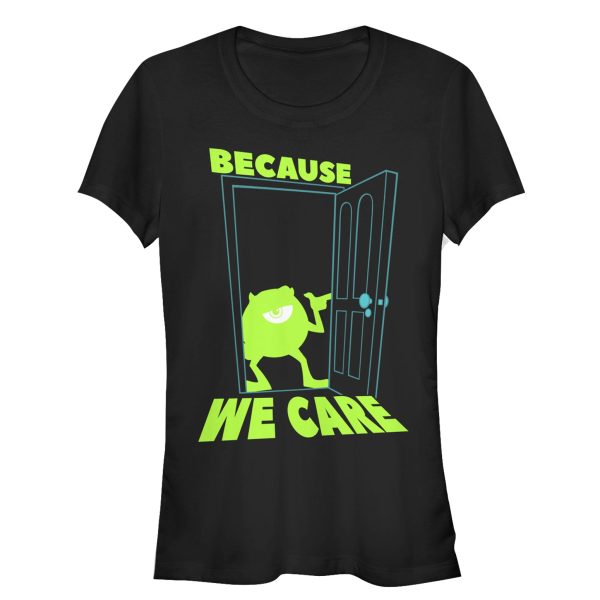 Junior’s Monsters Inc Mike Cares Doorway T-Shirt