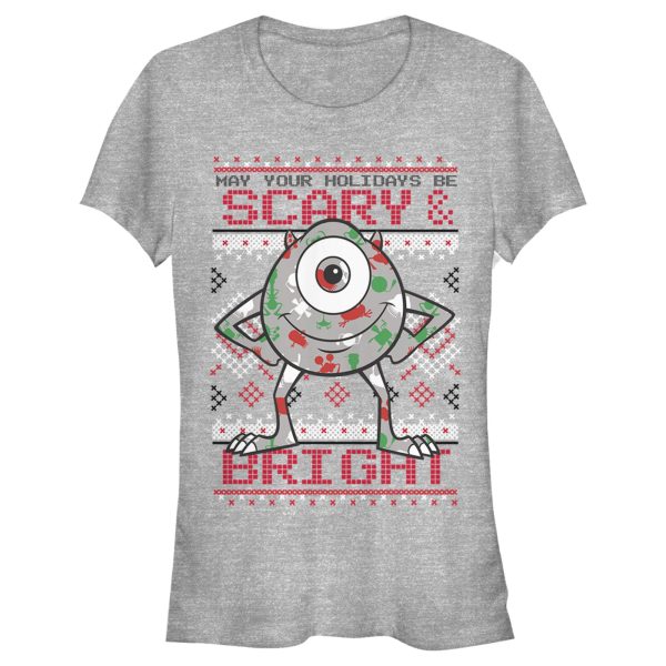 Junior’s Monsters Inc Mike Wazowski Holidays T-Shirt