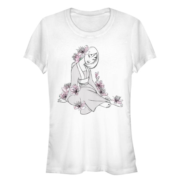 Junior’s Mulan Floral Pose T-Shirt