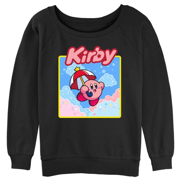 Junior’s Nintendo Kirby Flying Portrait Sweatshirt