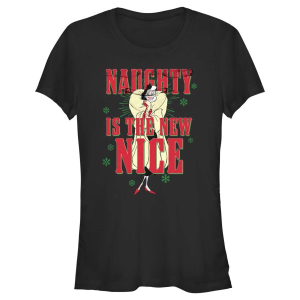 Junior’s One Hundred and One Dalmatians Villains Cruella Naughty Is The New Nice T-Shirt