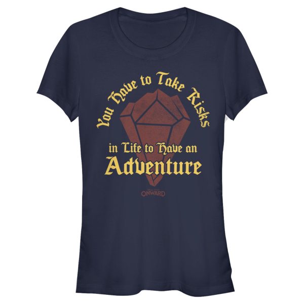 Junior’s Onward Take Risks to Have Adventure T-Shirt