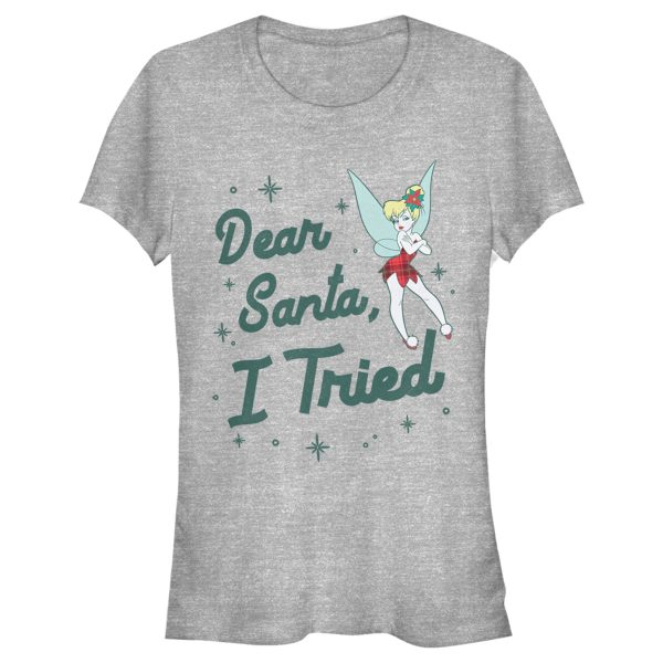 Junior’s Peter Pan Peter Pan Tinker Bell Dear Santa, I Tried T-Shirt