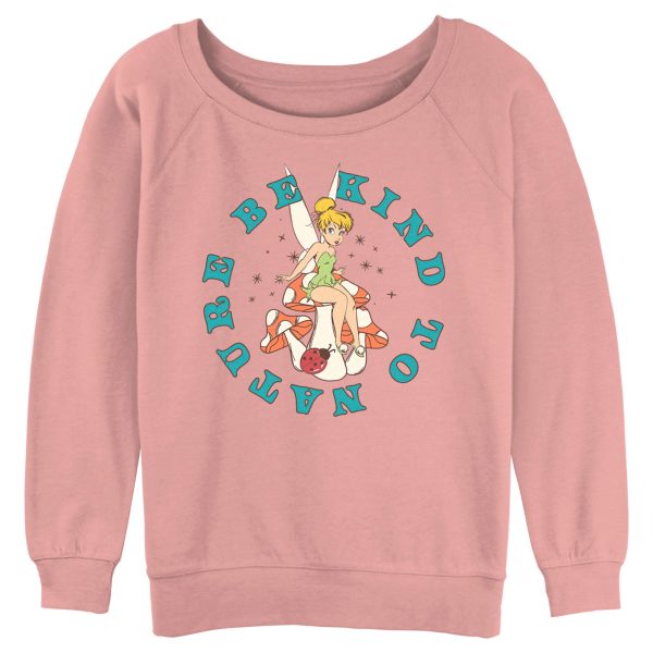 Junior’s Peter Pan Tinker Bell Be Kind to Nature Mushroom Sweatshirt