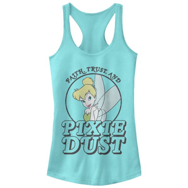 Junior’s Peter Pan Tinker Bell Pixie Dust Racerback Tank Top