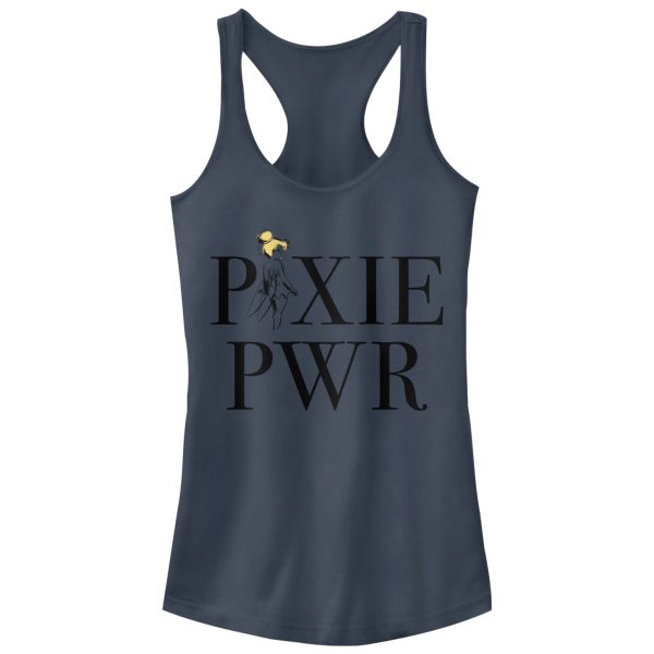 Junior’s Peter Pan Tinker Bell Pixie Power Racerback Tank Top