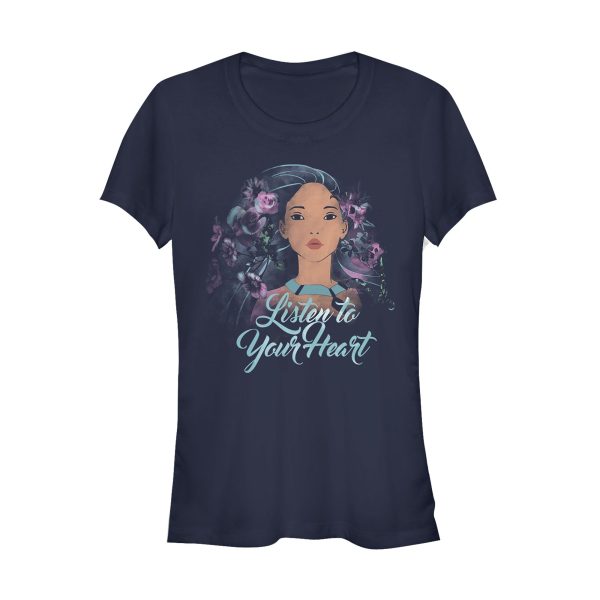 Junior’s Pocahontas Watercolor Wind T-Shirt