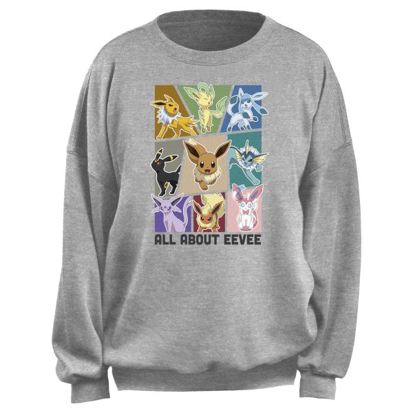 Junior’s Pokemon All About Eevee Sweatshirt