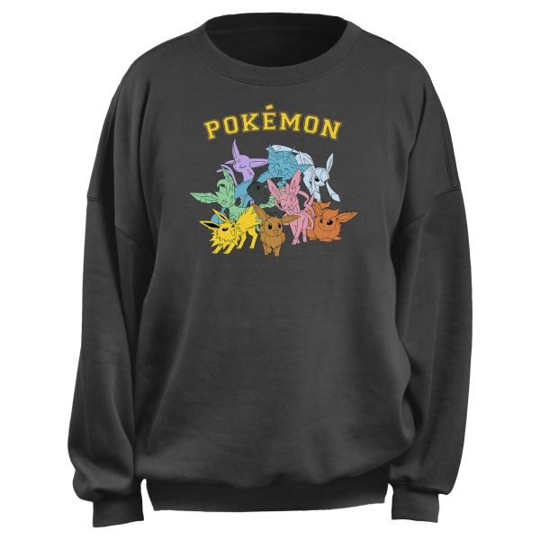 Junior’s Pokemon All Eeveelutions Sweatshirt