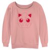Junior’s Pokemon Jigglypuff Line Art Face Sweatshirt