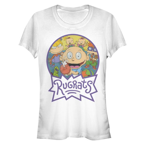 Junior’s Rugrats Character Logo Circle T-Shirt