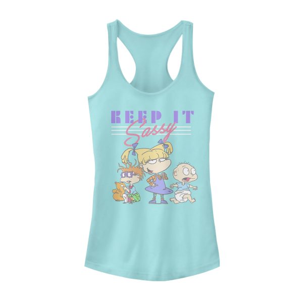 Junior’s Rugrats Keep It Sassy Racerback Tank Top