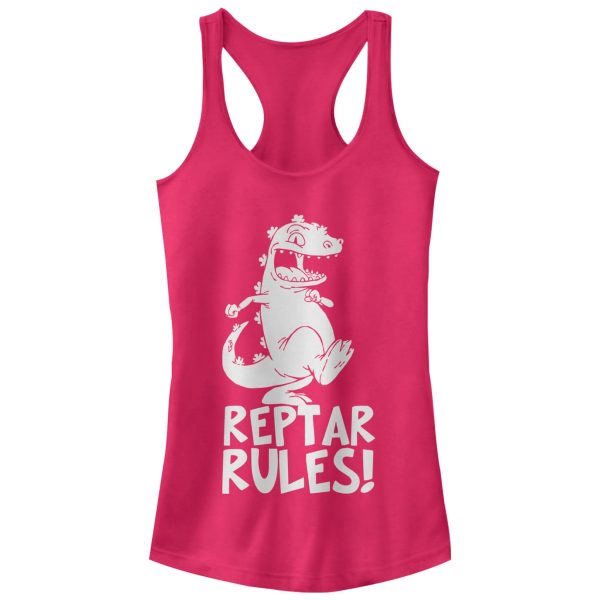 Junior’s Rugrats Reptar Rules Racerback Tank Top