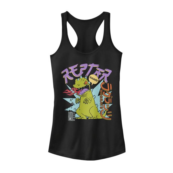 Junior’s Rugrats Reptar Says Rawr Racerback Tank Top