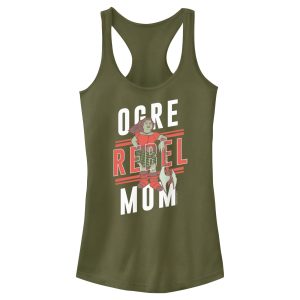 Junior’s Shrek Ogre Rebel Mom Racerback Tank Top