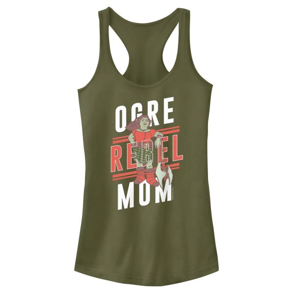 Junior’s Shrek Ogre Rebel Mom Racerback Tank Top