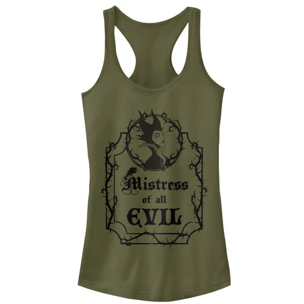 Junior’s Sleeping Beauty Evil Maleficent Racerback Tank Top