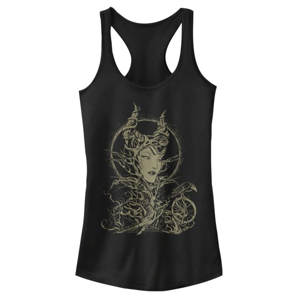 Junior’s Sleeping Beauty Maleficent Twisted Queen Racerback Tank Top