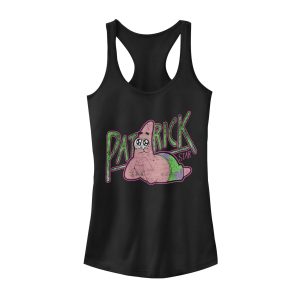 Junior’s SpongeBob SquarePants Adorable Patrick Star Racerback Tank Top