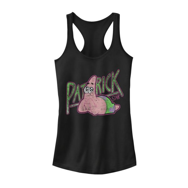 Junior’s SpongeBob SquarePants Adorable Patrick Star Racerback Tank Top