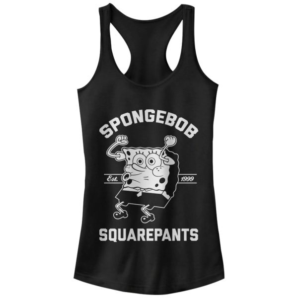 Junior’s SpongeBob SquarePants Cheer Est. 1999 Racerback Tank Top