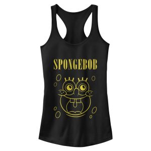 Junior’s SpongeBob SquarePants Happy Face Racerback Tank Top
