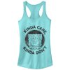 Junior’s SpongeBob SquarePants Kinda Care Kinda Don’t Racerback Tank Top