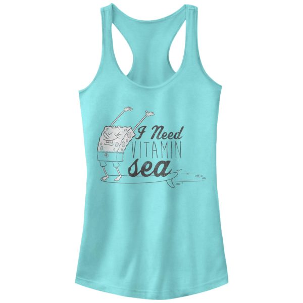 Junior’s SpongeBob SquarePants Need Vitamin Sea Racerback Tank Top