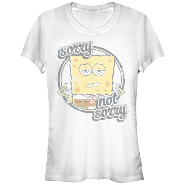 Junior’s SpongeBob SquarePants Sorry Not Sorry T-Shirt