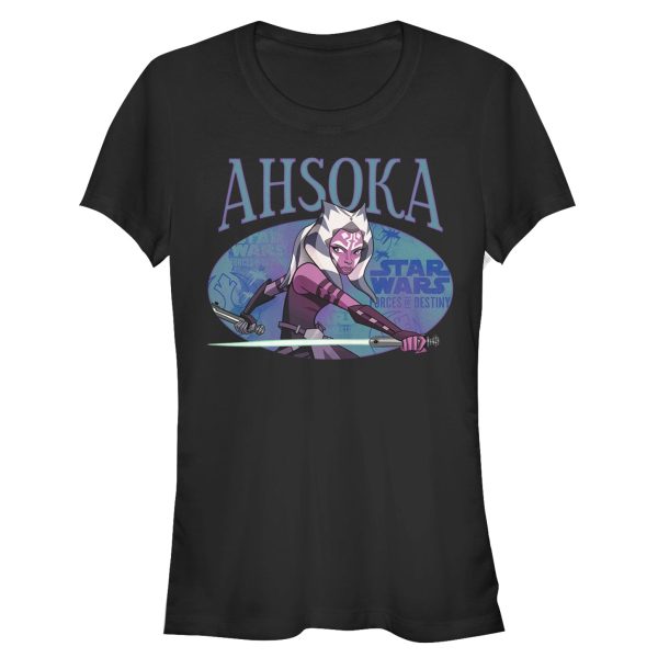 Junior’s Star Wars Forces of Destiny Ahsoka Lightsaber T-Shirt