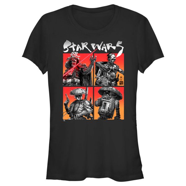 Junior’s Star Wars Visions Anime Character Squares T-Shirt