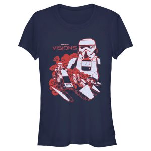 Junior’s Star Wars Visions Stormtroopers in Action T-Shirt