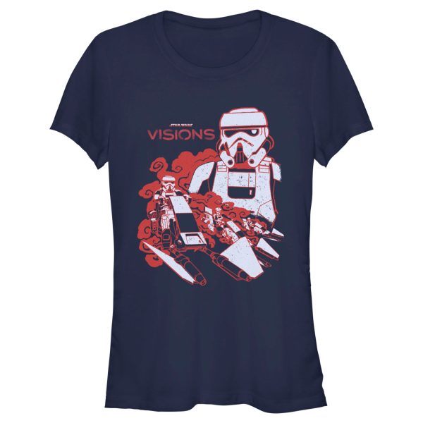 Junior’s Star Wars Visions Stormtroopers in Action T-Shirt