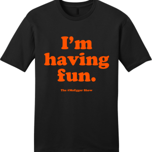 Mo Egger I’m Having Fun Orange Ink