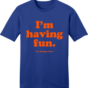 Mo Egger I’m Having Fun Orange Ink