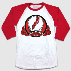 Mr Dead Red Grateful Dead Cincy Baseball 1