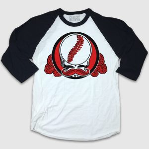Mr Dead Red Grateful Dead Cincy Baseball 2