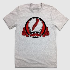 Mr Dead Red Grateful Dead Cincy Baseball 3