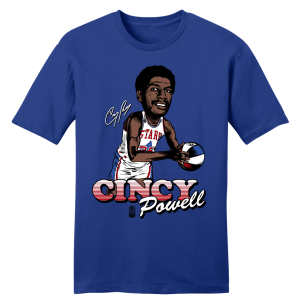 Official Cincy Powell ABA Player Tee 2