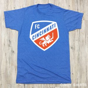 Official FC Cincinnati Royal Blue Primary Crest Logo 3