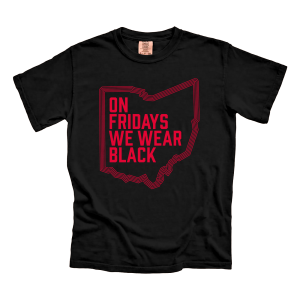 On Fridays We Wear Black Uni Tee 1