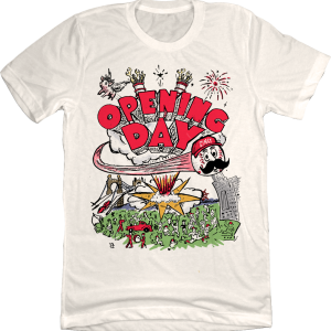 Opening Day Madness Cincinnati Baseball Chaos Tee 1