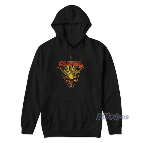 Pantera Weed Leaf Skull Hoodie for Unisex