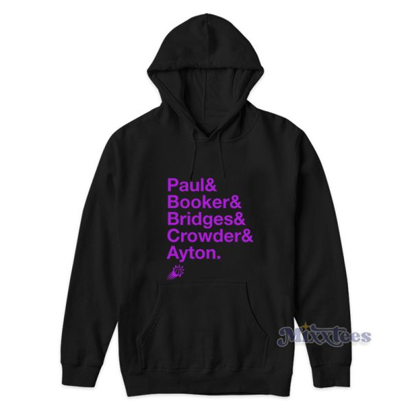 Paul &amp Booker &amp Bridges &amp Crowder &amp Ayton Phoenix Suns Hoodie