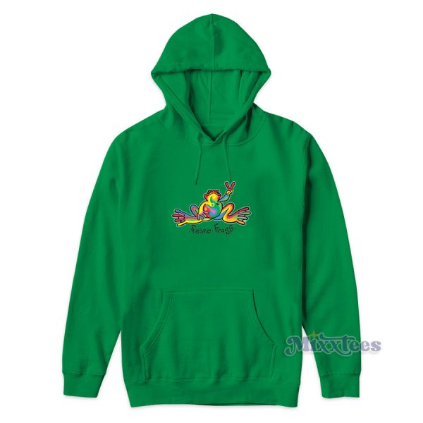 Peace Frogs Rainbow Hoodie for Unisex