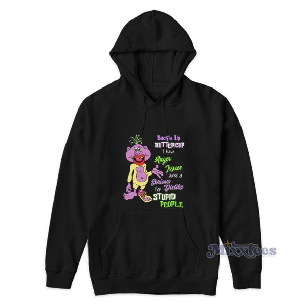 Peanut Jeff Dunham Buckle Up Buttercup I have Anger Issues Hoodie