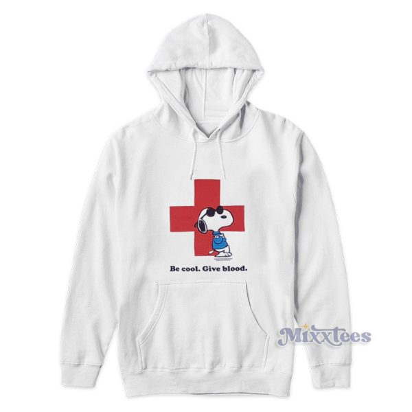 Peanuts Snoopy Be Cool Give Blood Hoodie