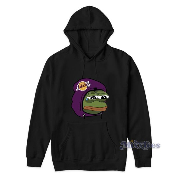 Pepe The Frog Sad Los Angeles Lakers Hoodie