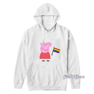 Peppa Pig Gay Flag Hoodie For Unisex 2