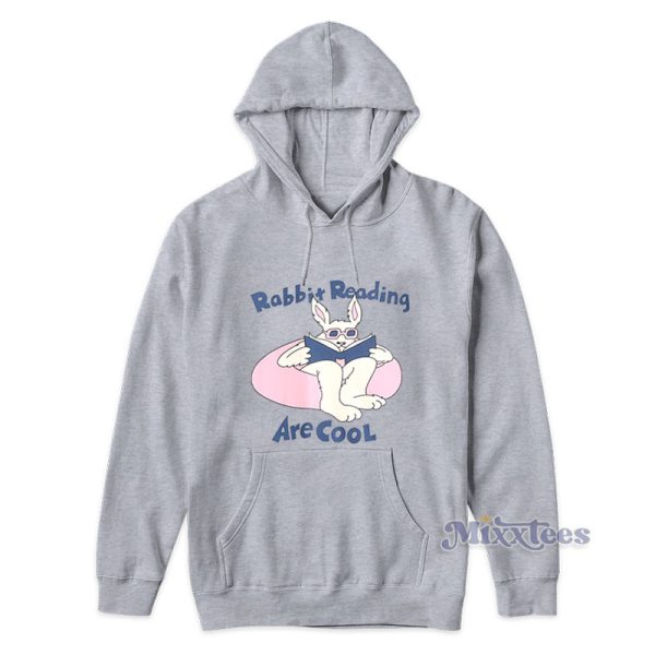 Rabbit Reading Are Cool Hoodie